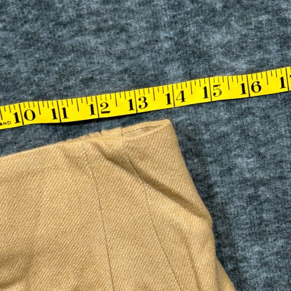 Vintage Lined 100% Wool Beige Tan Pencil Skirt Size 10 Office Career Work Slit - Picture 11 of 15